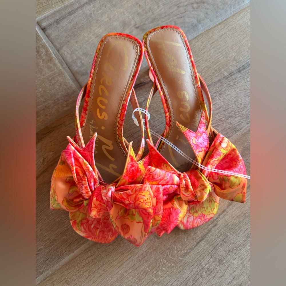 Circus by Sam Edelman Natalina Kitten Heels In Orange size 6 - Picture 3 of 4